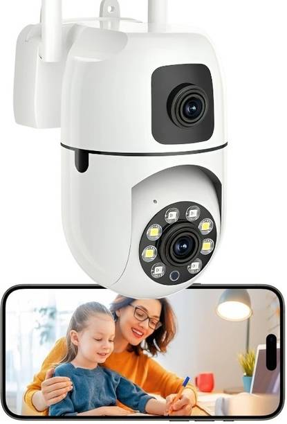 OSQD Dual Lens 5+5MP WiFi CCTV Camera | 360° PTZ | AI Motion Alarm Security Camera