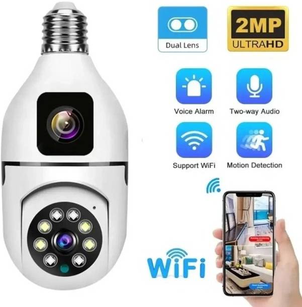 m2wear 360° Bulb CCTV Camera 1080P HD Smart WiFi Security Camera with Night Vision Security Camera
