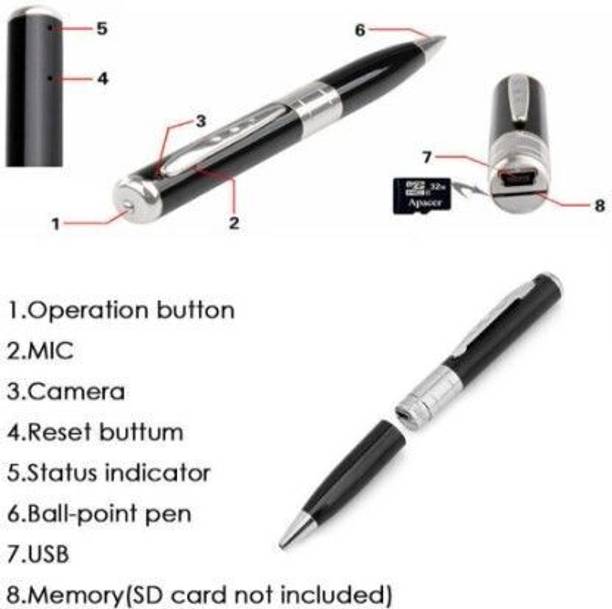 SNARIYOVSN Spy Pen 32GB Supportable Mini Hidden Camera with Photo & Audio/Video Recorder Spy Camera