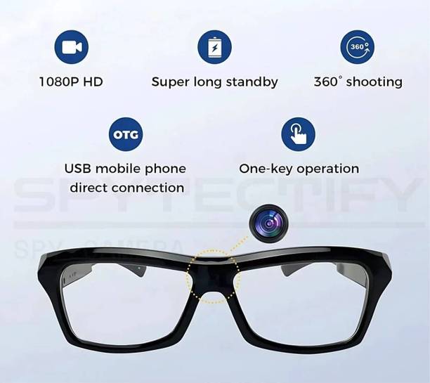 SKY HUB Mini 1080P Glasses Spy Camera | Portable HD Video & Audio Recorder Security Camera