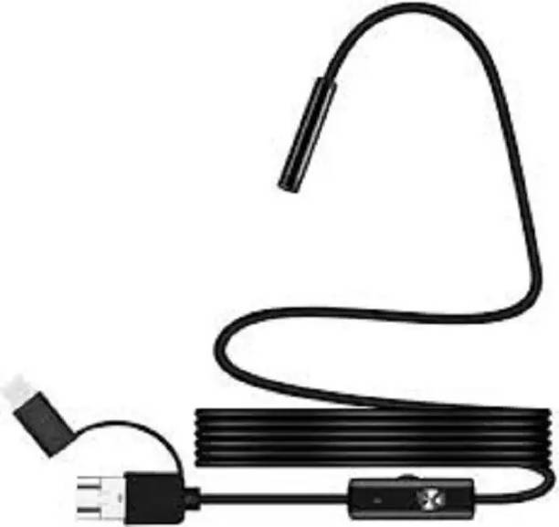 PERAMISYM Endoscope Inspection Camera 7mm USB with 6LED and 2M Flexible Wire Security Camera