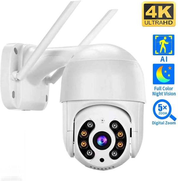 SIOVS CCTV WiFi Wireless PTZ 12MP Camera 1080p Night Vision 360° LiveView TwoWay Audio Security Camera