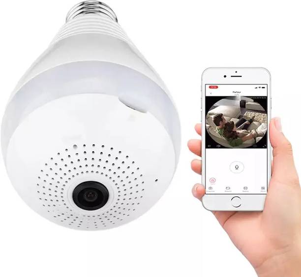 PERAMISYM Wifi Light Bulb Security Hidden Spy Camera 1.3MP 360 Degree Motion Sensor Security Camera