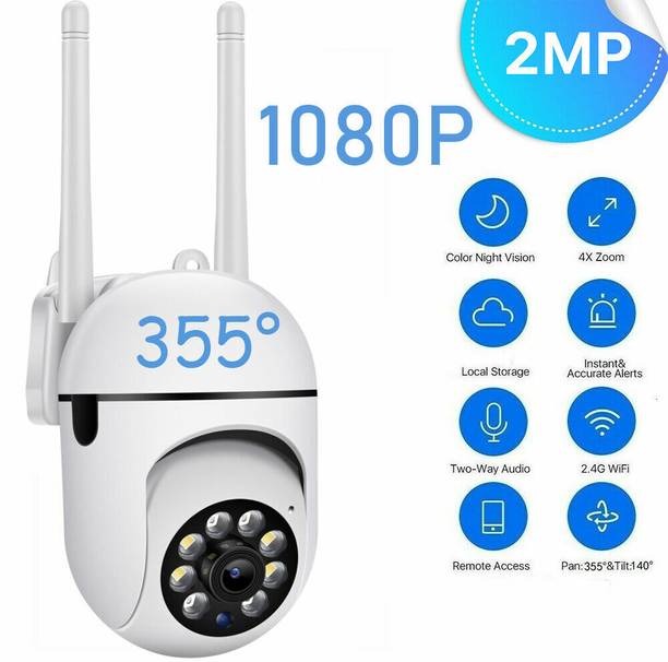 Bzrqx PTZ WiFi IR 1080P HD Hidden CCTV Camera Mobile Live View 2Way Audio Night Vision Spy Camera