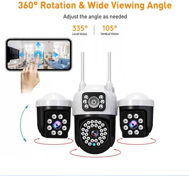 VisionCam FHD 5G SIM Outdoor | 360° Pan & Tilt | Color Night Vision Waterproof IP66 Security Camera