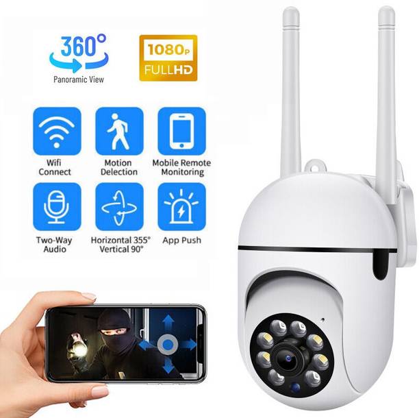 SIOVS PTZ WiFi IR 1080P HD Hidden CCTV Camera Mobile Live View 2Way Audio Night Vision Spy Camera