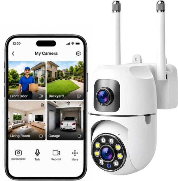 OSQD Smart WiFi CCTV Camera 5+5MP | Dual Lens | 360° View | Night Vision Security Camera