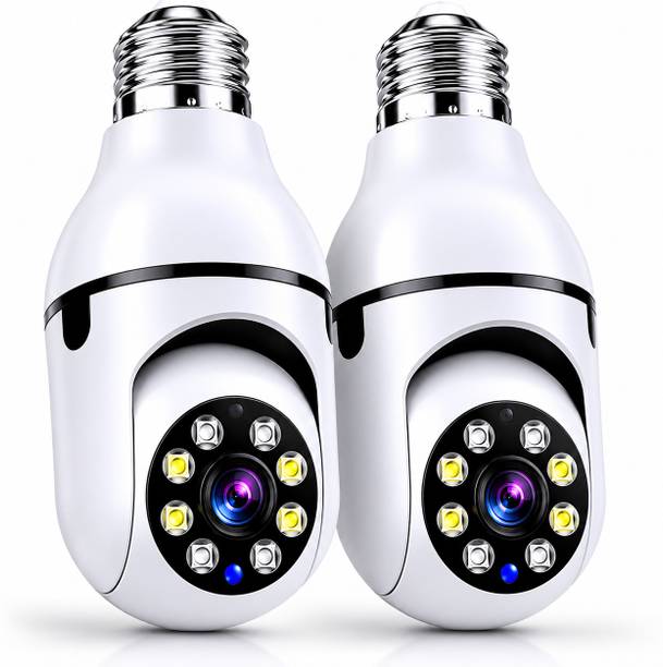 Tarendra WiFi Bulb Remote View 360° Pan Tilt Night Vision Micro SD Card Motion Detection Security Camera