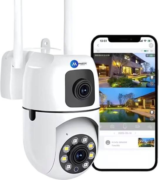 मैज़िक स्मार्टहोम 3+3 MP Dual Lens Mini Ptz CCTV Camera 360 Degree सिक्योरिटी कैमरा