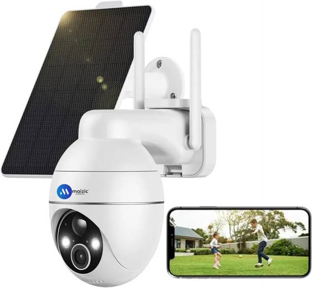 Maizic Smarthome Ovacam 4G Sim Based Solar-Powered Wireless CCTV Camera Pan & Tilt Zoom Outdoor Security Camera