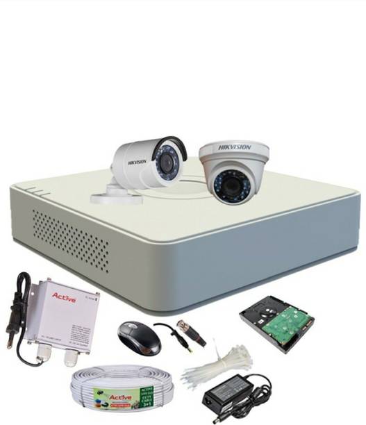 HIKVISION Hikvision DVR DS-7A04HGHI-F1/N OR DS-7A04HGHI-F1/ECO 1PCS BULLET CAMERA DS-2CE1ACOT-IRP OR DS-2CE1ACOT-IRP /ECO 1PCS DOME CAMERA DS-2CE5ACOT-IRP OE DS-2CE5ACOT-IRP/ECO 1PCS 90 METAR CABLE 1TB SATA HDD COMBO KIT Security Camera