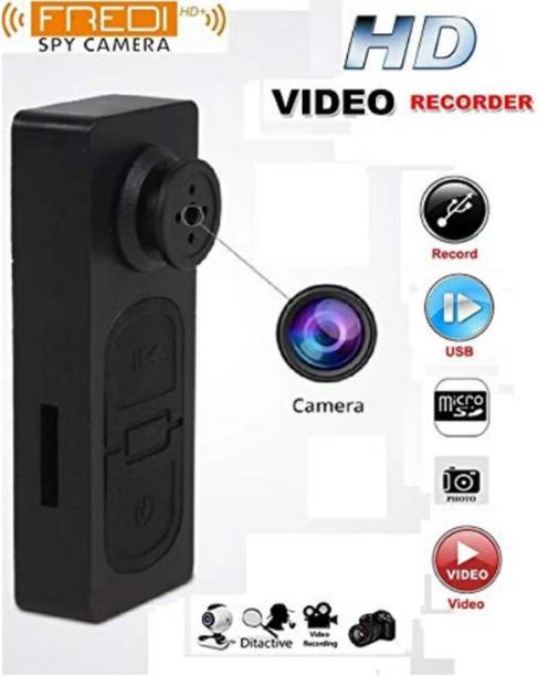 PERAMISYM Invisible Covert Button Camera with Full HD Recording and Memory Support Spy Camera
