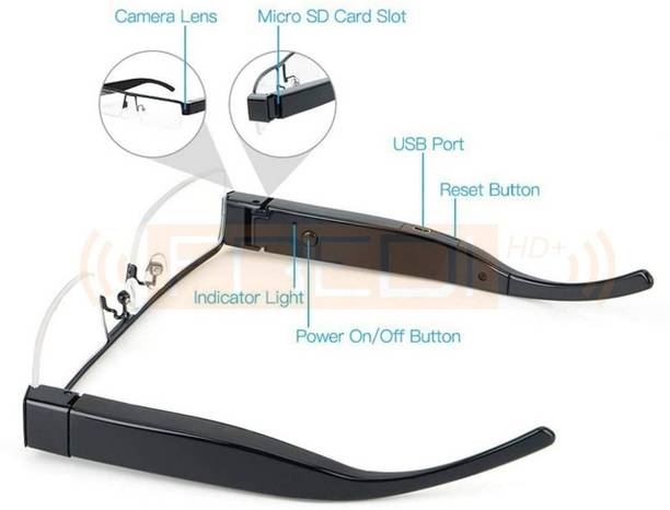 PERAMISYM Smart Wearable 1080P Glasses Camera | Portable Recorder Device Security Camera