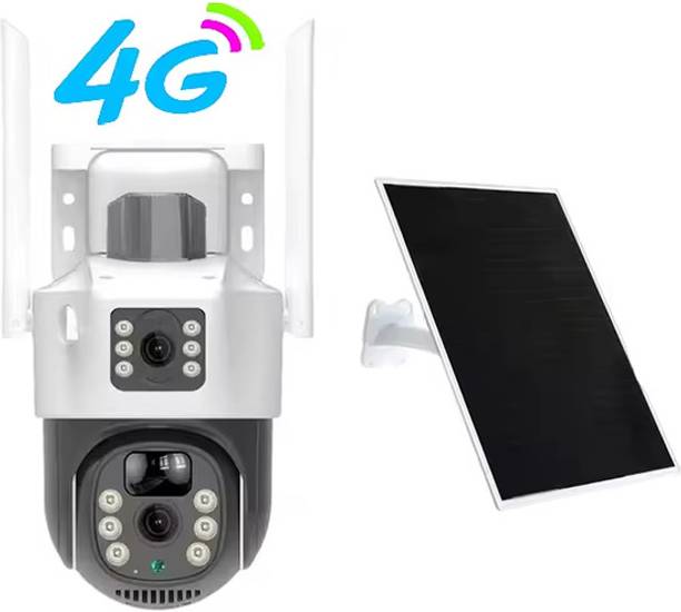 SROPX Wireless 4G Outdoor Security Camera – Solar Panel, Dual Lens, PTZ Rotation Security Camera