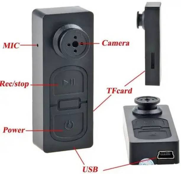 PERAMISYM Discreet Spy Button Camera – HD Audio & Video Recording, 32GB Storage Support Spy Camera