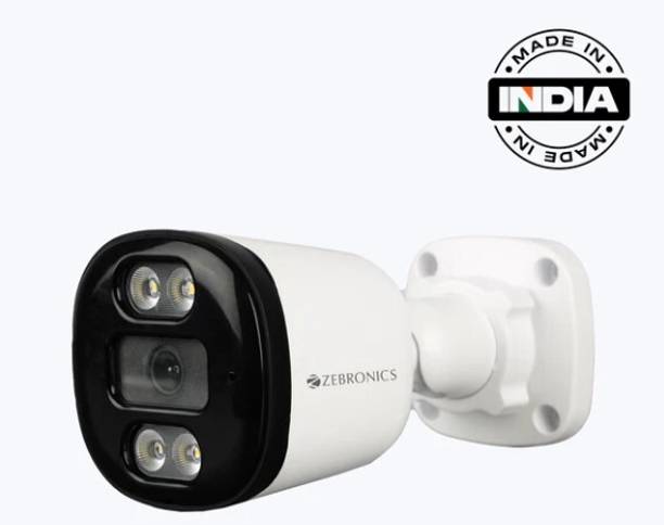 ZEBRONICS ZEB-HDTVI-MSB2 2MP HD Full Color With Mic Bullet Camera Security Camera