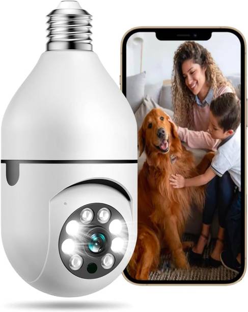 Primate Smart Home Security Bulb Shape 360° Camera 1080p Wireless PTZ CCTV Security Camera