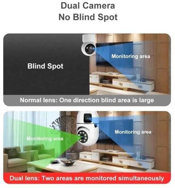 m2wear 360° Wireless Bulb CCTV Camera 1080P HD Home Security Camera E27 Socket Security Camera