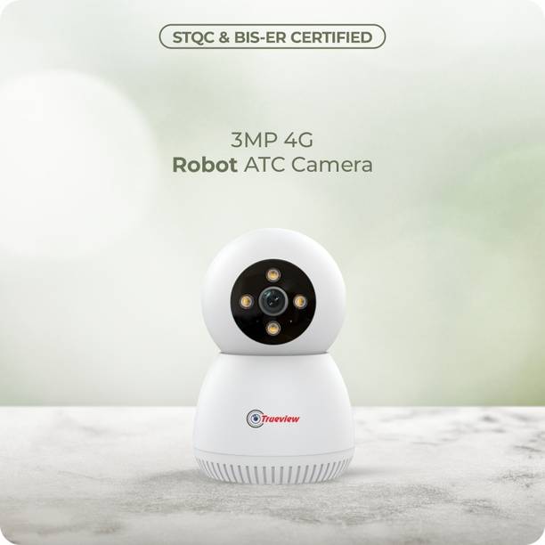 Trueview 3MP STQC WiFi Robot Pan Tilt Smart Tracking All Time Color Night Vision Security Camera