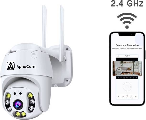 ApnaCam 3MP Wi-Fi PTZ Two-Way Audio Color Night Vision Motion Detection Waterproof Security Camera