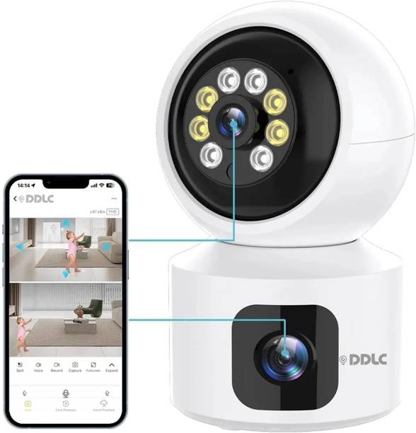 DDLC Dual Lens WiFi IP 360° Camera 1920 X 2160 Full HD 3mp AI (Upgraded) Security Camera