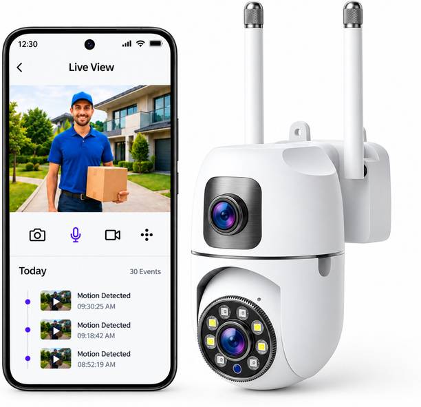 VisionCam Wifi Smart 360° Rotation, Full HD Night Vision & Motion Detection Security Camera