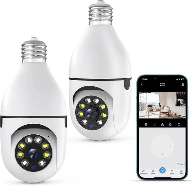 favone 1080P True Wireless WiFi Security Camera for Home E27 Bulb Security Camera Security Camera