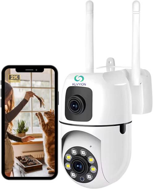 KLVYION Klvyion Dual lens Hd 3MP+3MP 1080P 360° Pan & Tilt Home security Camera Security Camera