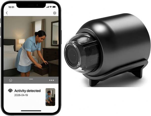 KIFEBITE WiFi Security Camera 1080p Mini Hidden Spy Cam USB Powered Continuous Monitoring Spy Camera