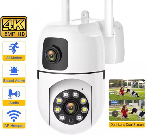 SROPX CCTV 8MP Dual Lens Camera | Full Color Night | Audio | Smart PTZ Security Camera