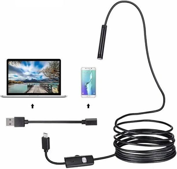 SecureAac Endoscope Inspection Camera 7mm USB with 6LED and 2M Flexible Wire Security Camera