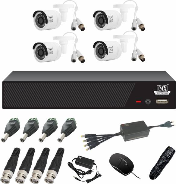 MX CCTV Cameras Kit 4 Channel Analog System w/ Analog C...