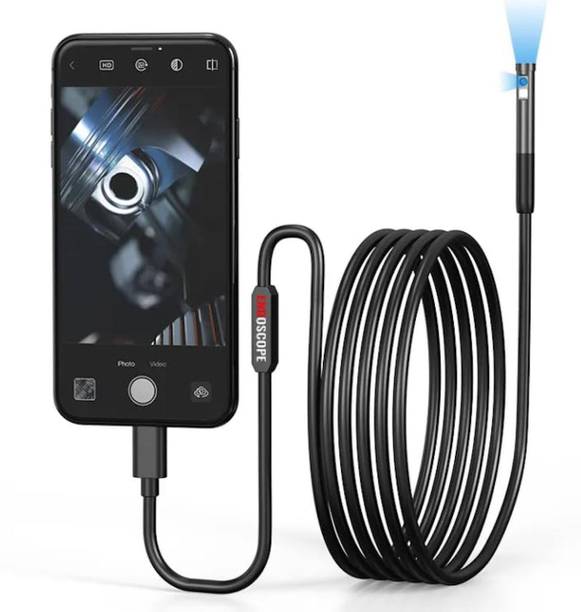 Suvaniq 3 in 1 Mobile Endoscope Camera, 2m USB Snake Inspection Camera with 6 LED Light Security Camera