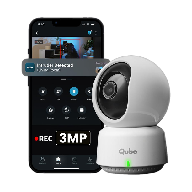 Qubo Smart Cam 360 3MP Security Camera
