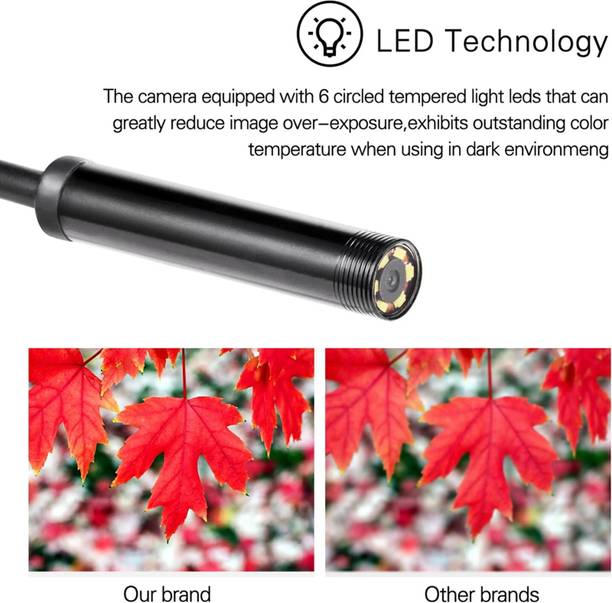 Causes SpyTube CCTV Endoscopy Camera USB Inspection Scope with LED Light Security Camera