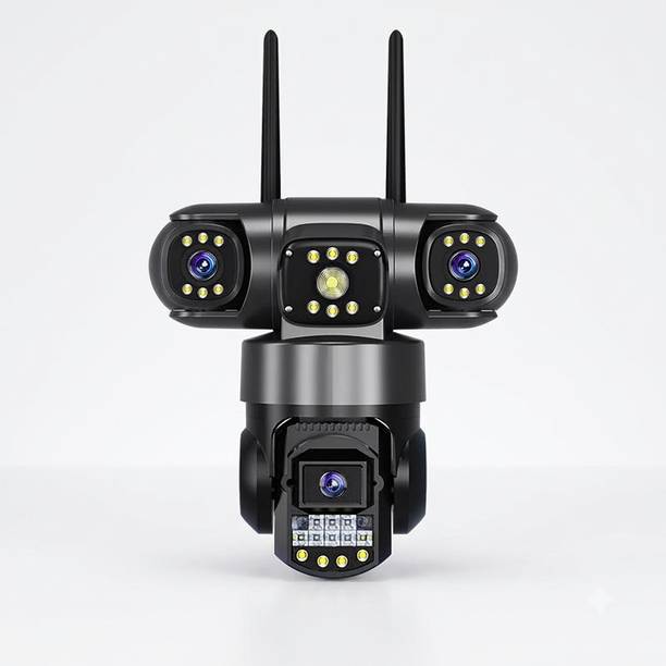 VisionCam 8+8+8MP FHD 4GSIM Outdoor CCTV Camera | 360° Pan & Tilt | Color Night Vision Security Camera