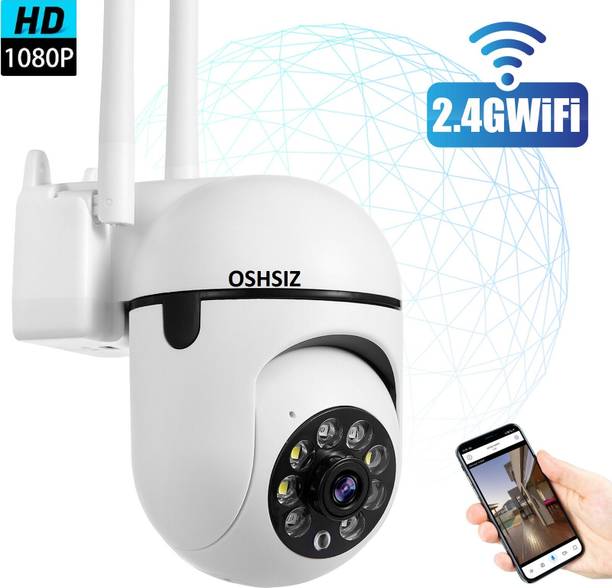 OSHSIZ Spy 1080P 360° Infrared Night Vision Home Security Camera (White) Security Camera