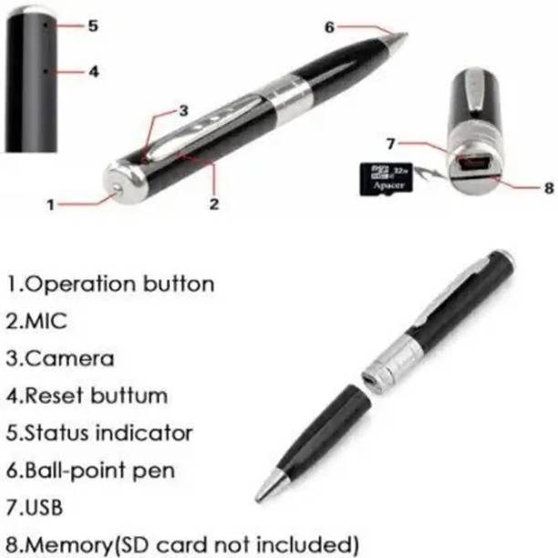 PERAMISYM Hidden Pen Camera 720P Audio Video Capture Model 7 Spy Camera