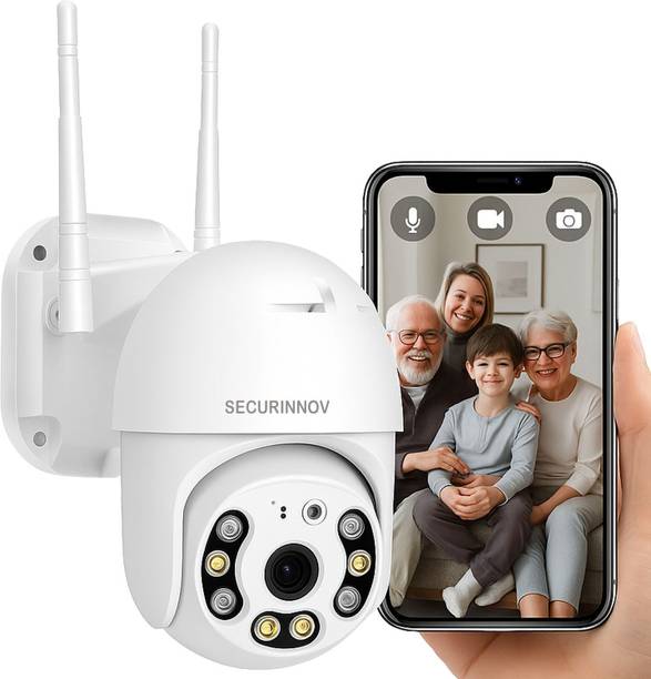 securinnov SECURINNOV Full Hd 1080p V380 Pro 360 Degree Two Way Audio Motion Detection Security Camera
