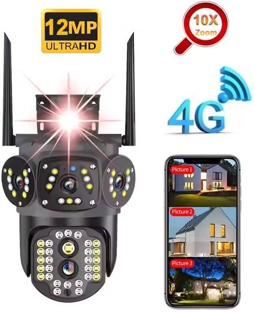 AVOIHS CCTV SIM Camera 1080p HD PTZ 360° Live View Motion Alert 2way Audio Night Vision Security Camera