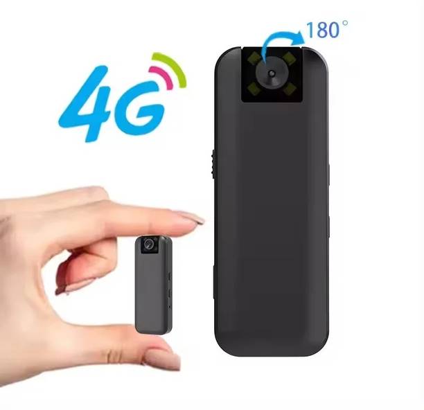 ELEKTRO WELT 4G SIM Full HD 180* PORTABLE Body Camera Color Video Audio Night Vision Rec Security Camera