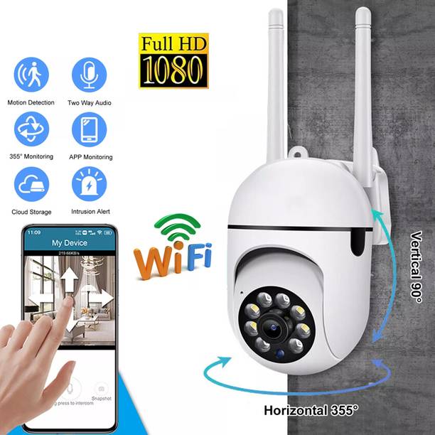 OSQD CCTV WiFi Camera 4MP HD | Outdoor PTZ 360° | Home Office | Full HD Night Vision Security Camera