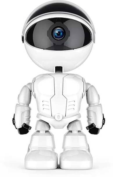 Qiwa WiFi CCTV Robot Cam 1080p HD 360 Rotating IP Indoor Smart Home Security Camera