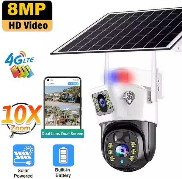 PERAMISYM Outdoor CCTV 4G Sim Smart Camera Solar Powered 1080p with Mobile View Security C Security Camera