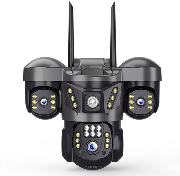 VisionCam 8+8+8MP FHD 4GSIM Outdoor CCTV Camera | 360° Pan & Tilt | Color Night Vision Security Camera