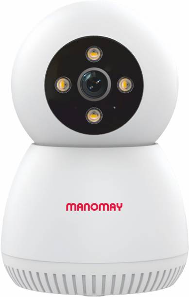 Manomay BIS Certified STQC 3MP Smart WiFi Wireless Full View Pan-Tilt CCTV Home Security Camera