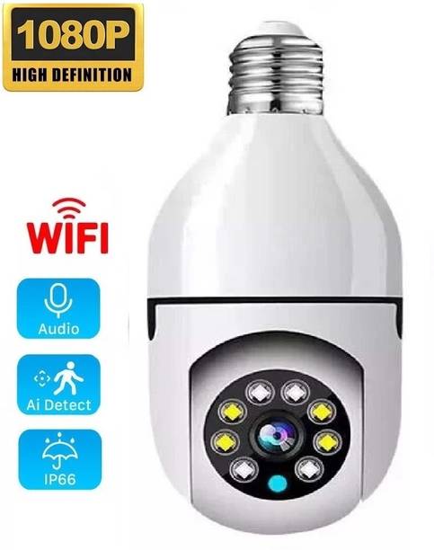 Cxoen PTZ Bulb Security Camera Outdoor WiFi with Pan Tilt Zoom Security Camera
