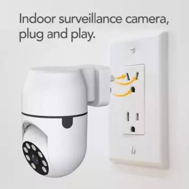 GREENEYE TECHNOLOGY CCTV Camera Wireless Bulb Shape PTZ V380 Pro Indoor 360° Spy Camera cctv wifi Spy Camera