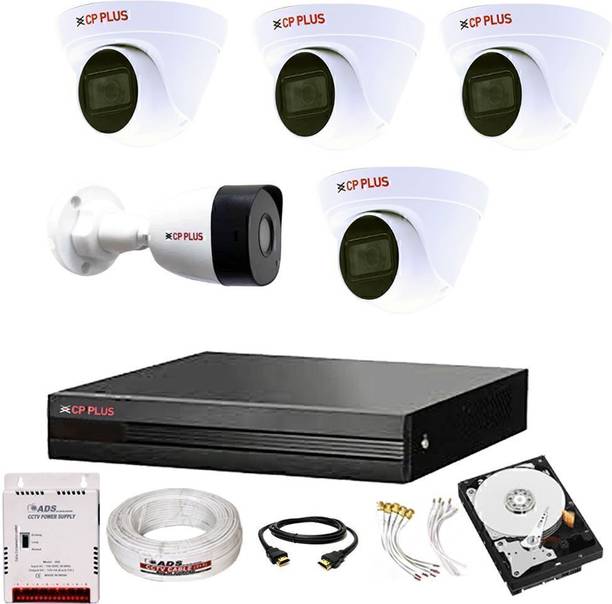 CP PLUS 8CH hibrid' DVR 1080p,BULLET 1Pcs,DOME 4PCS, 1T...