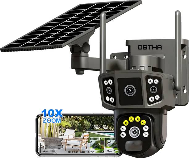 OSTHA Outdoor CCTV 4G Sim Smart Camera Solar Powered 1080p1920p with Mobile View Security Camera